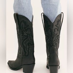 Free people Jeffrey Campbell black cowboy boots